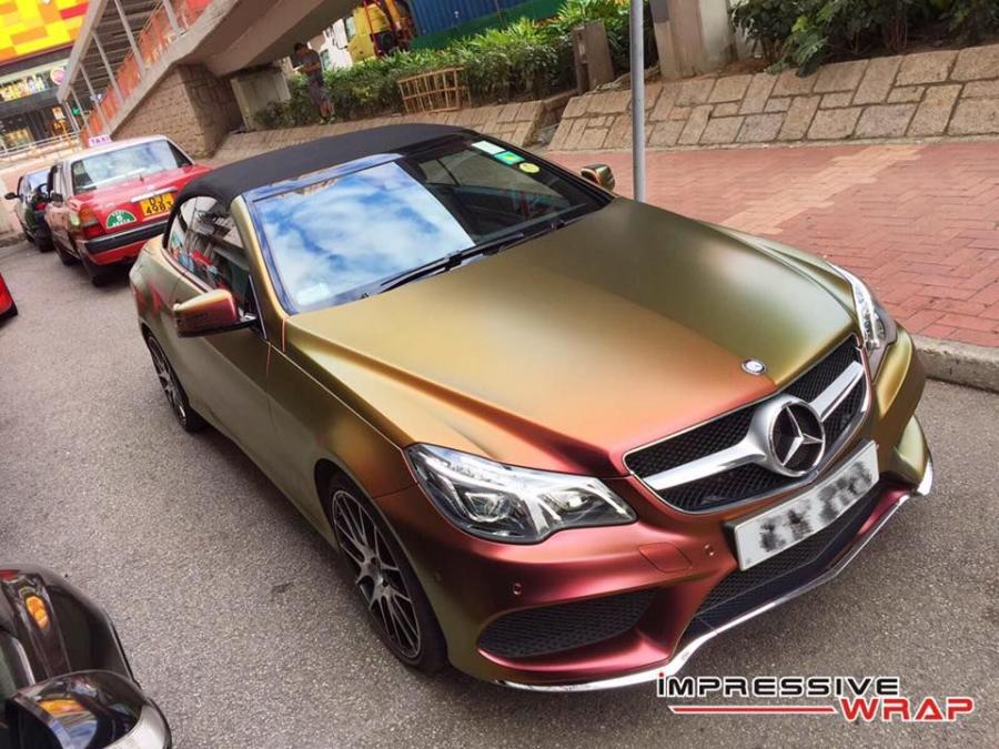 Mercedes-Benz E350 Cabriolet Chameleon by Impressive Wrap '2016